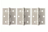 Atlantic Ball Bearing Hinges 3" x 2.5" x 2.5mm set of 3 - Satin Nickel - Set of 3