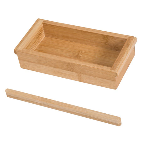 HOMCOM Extendable Bamboo Bathtub Shelf Rack Bath Caddy Tray Bathroom Storage, Set of 2