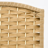 HOMCOM 6 Panel Folding Room Divider, Freestanding Privacy Screen for Living Room, Bedroom and Office, 240 x 170cm, Natural