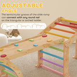 AIYAPLAY 9 in 1 Toddler Climbing Frame with Ramp, Slide, Arch, Ladder, Blackboard for 18-48 Months