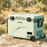 Outsunny 42.5L Compressor Car Fridge Freezer, Camping Refrigerator with App Control, 20C-20C