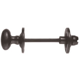 TURN & RELEASE TO SUIT BATHROOM LOCK / OVAL TURN - BLACK ANTIQUE - 38MM - SET