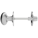 TURN & RELEASE TO SUIT BATHROOM LOCK / OVAL TURN - SATIN CHROME - 32MM - SET