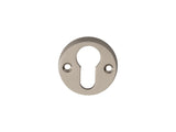 ESCUTCHEON - EURO PROFILE ON FACE FIX ROUND ROSE NIS (SATIN NICKEL) - SATIN NICKEL - 45MM - EACH