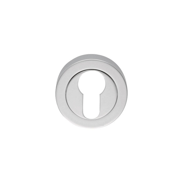 ESCUTCHEON - EURO PROFILE ON CONCEALED FIX ROUND ROSE - POLISHED CHROME - 51MM - EACH