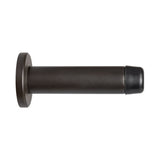 WALL MOUNTED CYLINDER DOORSTOP WITH ROSE - MATT BRONZE - 70MM - EACH