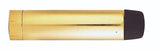 WALL MOUNTED CYLINDER DOORSTOP - POLISHED BRASS - 64MM - EACH