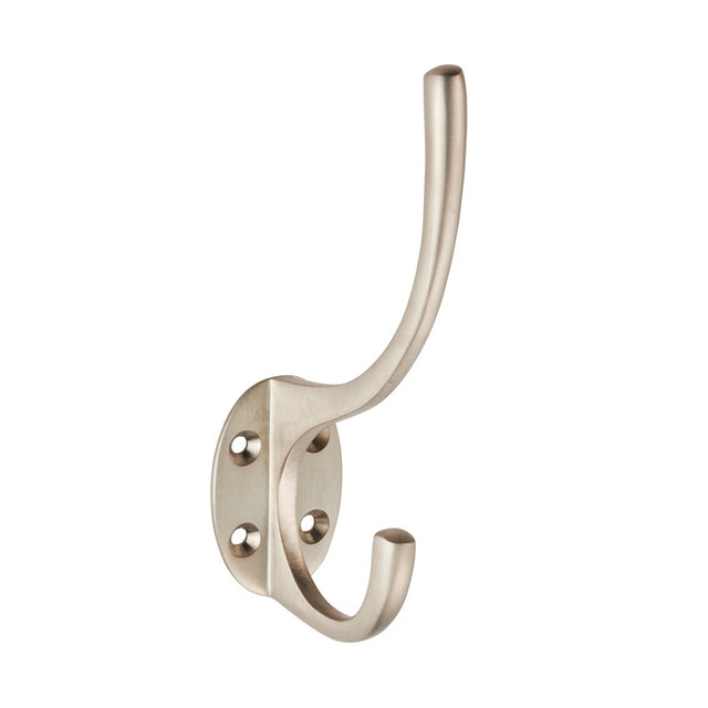 VICTORIAN HAT & COAT HOOK - SATIN NICKEL - EACH