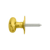 THUMBTURN TO SUIT RACKBOLT (OVAL) - SPLINE SPINDLE - POLISHED BRASS - 38MM - EACH