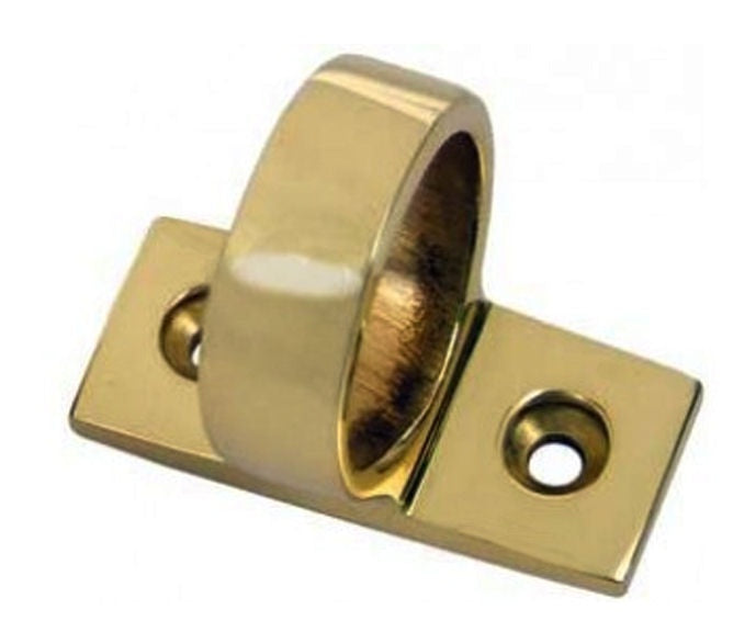 RING SASH LIFT (HORIZONTAL FIX) - POLISHED BRASS - 45MM X 13MM - EACH