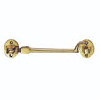 CABIN HOOK - HEAVYWEIGHT (SILENT PATTERN) - POLISHED BRASS - 152MM - EACH