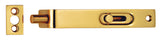 FLUSH BOLT (SUNK SLIDE) - POLISHED BRASS - 102MM X 15MM - EACH