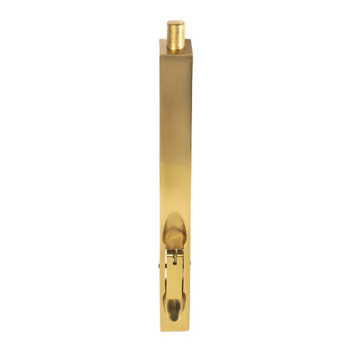 FLUSH BOLT (LEVER ACTION) - POLISHED BRASS - 202MM X 20MM - EACH