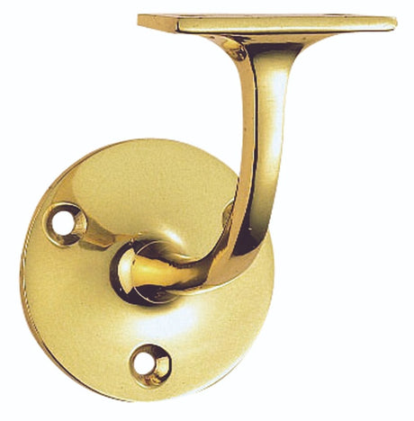 HANDRAIL BRACKET - (LIGHTWEIGHT) - POLISHED BRASS - EACH