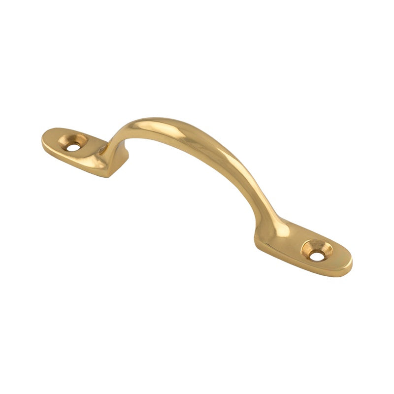 SASH HANDLE - POLISHED BRASS - 102MM - EACH