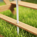 AIYAPLAY Kids Picnic Table, Sand and Water Table with Wooden Benches, Adjustable Parasol and Storage Bins, Multicolour