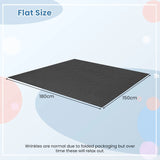 Waterproof Floor Mat 180 x 150 cm Reusable and Washable Non-Slip Car Mat with Absorbent Double-Sided Adhesive Tape Grey