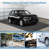 Waterproof Floor Mat 600 x 220 cm Reusable and Washable Car Anti-Slip Mat with Absorbent Double-Sided Adhesive Tape Grey