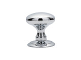 ICE SOLID MORTICE KNOB - POLISHED CHROME - 65MM - PAIR