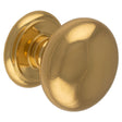 CENTRE DOOR KNOB - POLISHED BRASS - 100 - EACH