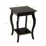 Accent Sofa End Side Table-Brown