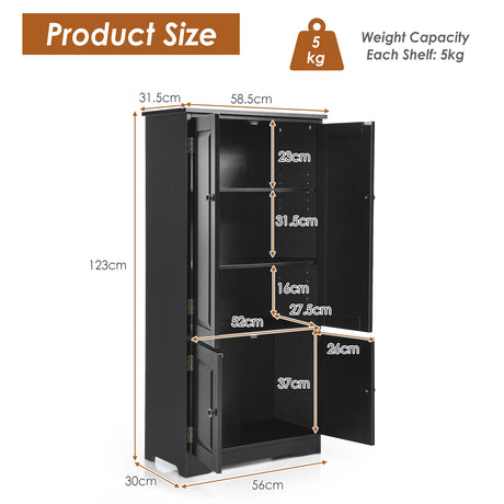 Sideboard Buffet Storage Cabinet with Adjustable Shelf