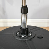 HOMCOM Punching Bag with Stand, 133-151cm Adjustable Height, for Teens, Gold Tone/Black