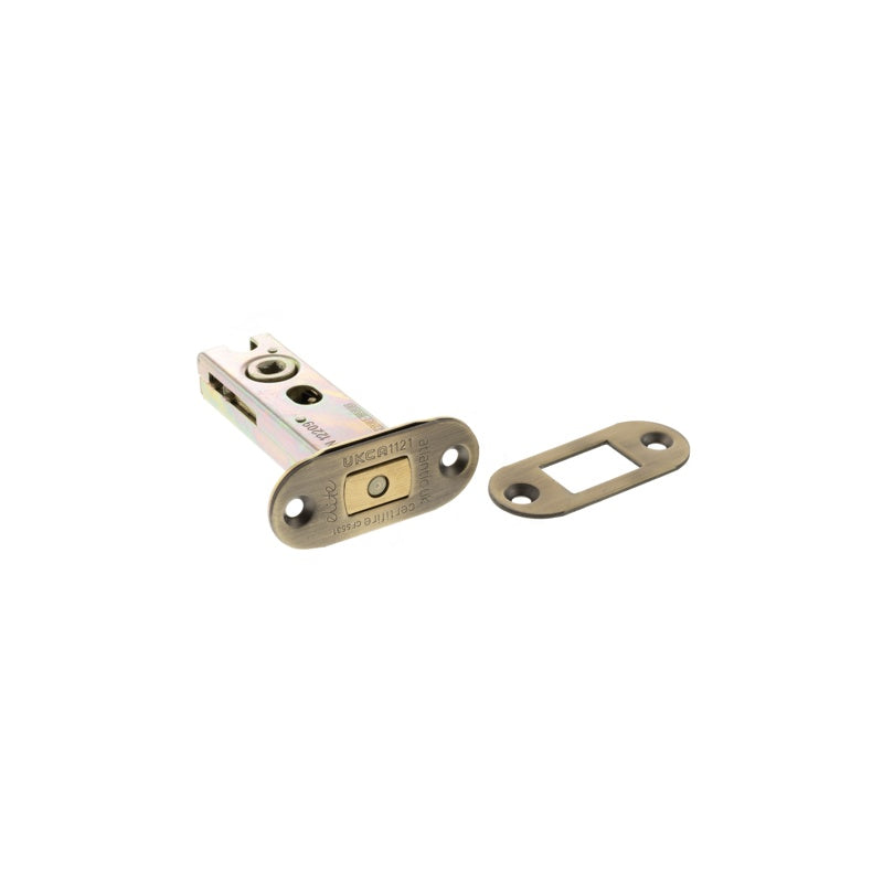 Atlantic Radius Fire-Rated CE Marked Bolt Through Tubular Deadbolt 3" - Matt Antique Brass - Each