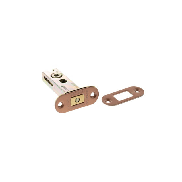 Atlantic Radius Fire-Rated CE Marked Bolt Through Tubular Deadbolt 3" - Urban Satin Copper - Each