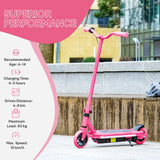 AIYAPLAY Electric Scooter for Kids 6-14 Years, with Colourful Lights, Pink