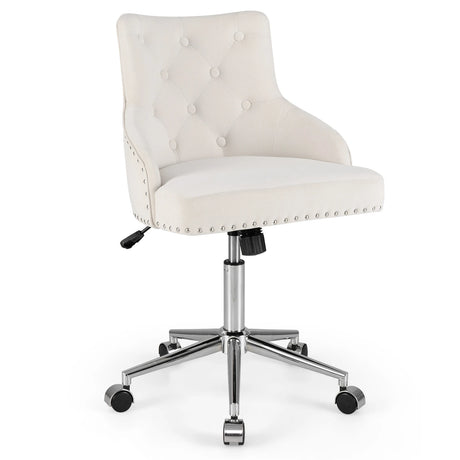 Adjustable 360 Swivel Accent Armchair-Beige