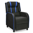 Recliner gaming chair with lumbar cushion