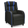 Recliner gaming chair with lumbar cushion