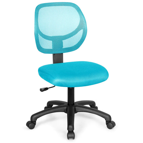 Ergonomic Low-Back Office Chair with Adjustable Height & Lumbar Support Green