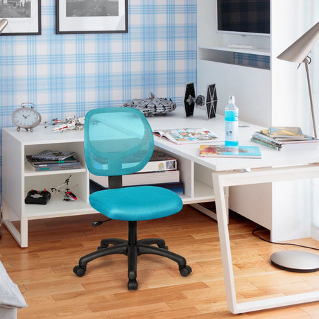 Ergonomic Low-Back Office Chair with Adjustable Height & Lumbar Support Green