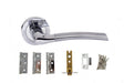 Atlantic Swell Dorpac (3" Latch, 3"x2" Hingesx3) - Satin Chrome/Polished Chrome - Set