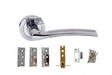 Atlantic Swell Dorpac (3" Latch, 3"x2" Hingesx3) - Satin Chrome/Polished Chrome - Each
