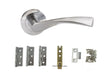 Atlantic Aqua Dorpac (3" Latch, 3"x2" Hingesx3) - Satin Chrome - Each