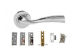 Atlantic Wave Dorpac (3" Latch, 3"x2" Hingesx3) - Polished Chrome - Set