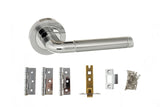 Atlantic Ocean Dorpac (3" Latch, 3"x2" Hingesx3) - Satin Chrome/Polished Chrome - Each