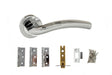 Atlantic Crest Dorpac (3" Latch, 3"x2" Hingesx3) - Satin Chrome/Polished Chrome - Each