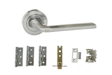 Atlantic Surf Dorpac (3" Latch, 3"x2" Hingesx3) - Satin Chrome - Each