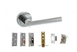 Atlantic Nebraska Dorpac (3" Latch, 3"x2" Hingesx3) - Polished Chrome - Set