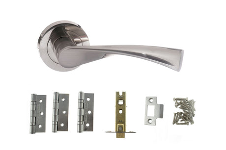 Atlantic Colorado Dorpac (3" Latch, 3"x2" Hingesx3) - Satin Nickel - Set