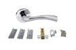 Atlantic Texas Dorpac (2.5" Latch, 3"x2" Hingesx3) - Polished Chrome - Set