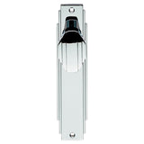 ART DECO KNOB ON BACKPLATE - LATCH - POLISHED CHROME - 205 x 45mm - PAIR