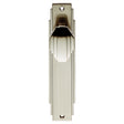 ART DECO KNOB ON BACKPLATE - LATCH - SATIN NICKEL - 205 x 45mm - PAIR