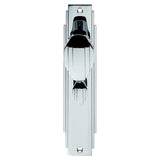 ART DECO KNOB ON BACKPLATE - BATHROOM 57MM C/C - POLISHED CHROME - 205 x 45mm - PAIR