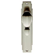 ART DECO KNOB ON BACKPLATE - BATHROOM 57MM C/C - SATIN NICKEL - 205 x 45mm - PAIR
