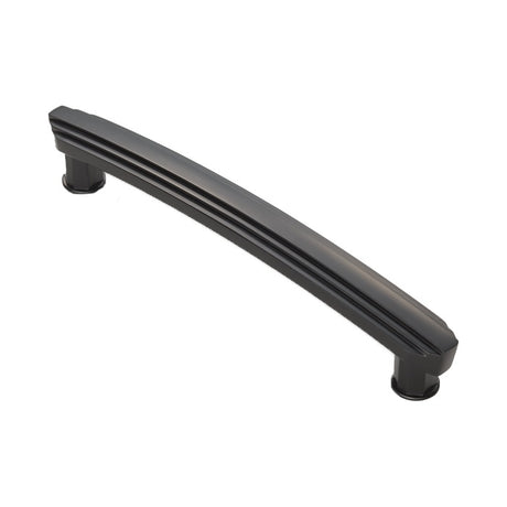 FTD ART DECO HANDLE 160MM C/C - MATT BLACK - EACH